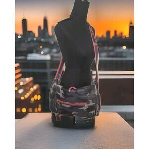 Lug Orange Label Crossbody Messenger Bag Laptop Camo Grey Blue Black 16x12